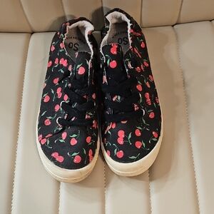 Cherry Print Kids Shoes